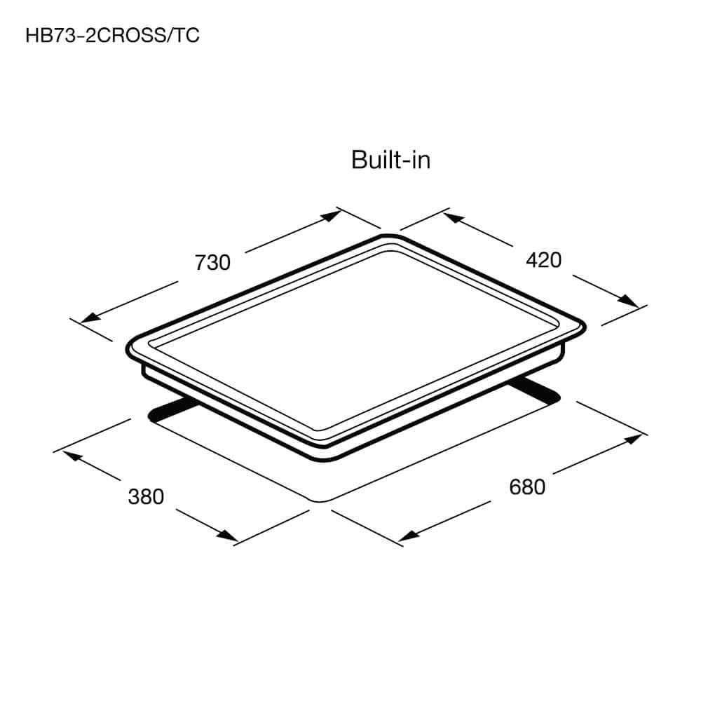 ชุดเซต เตาฝังแม่เหล็กไฟฟ้า 2 หัว + เครื่องดูดควันติดผนัง EVE รุ่น HB73-2CROSS/TC + HC-LOFTBOX-90 ขนาด 90 ซม. สีดำ_2